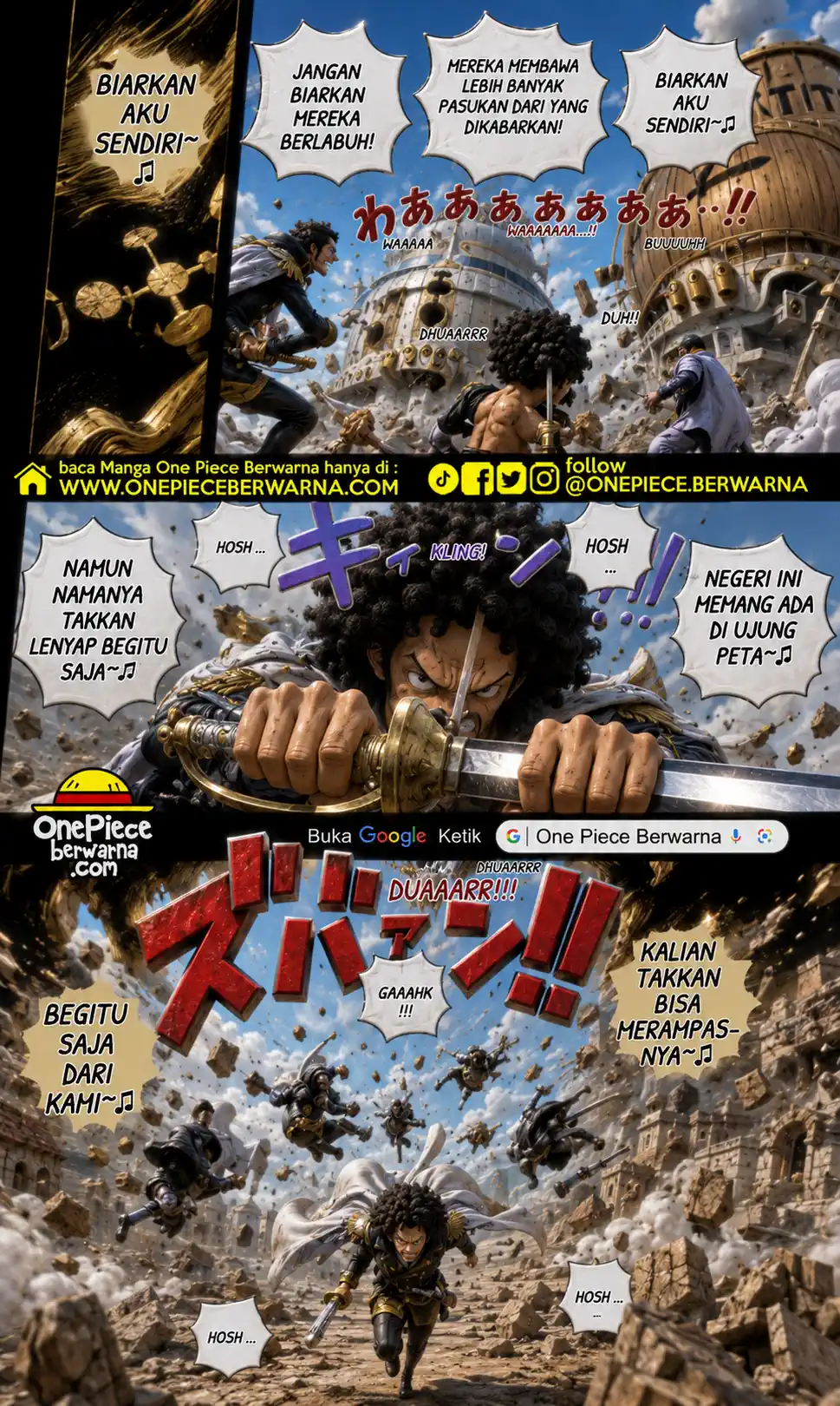One Piece berwarna 1185 1186 1187 bahasa indonesia